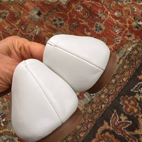 Kate Spade White Flats with Silver Accent - Picture 3 of 4